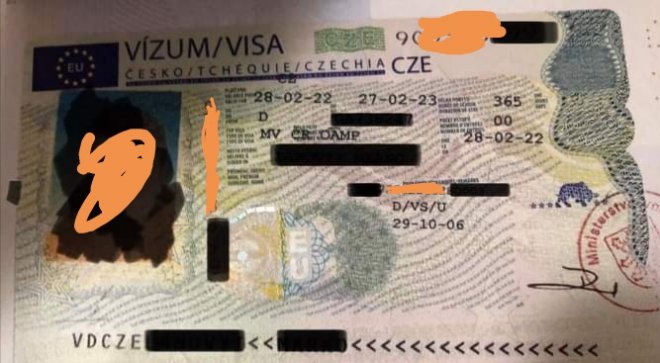 Так выглядит виза.