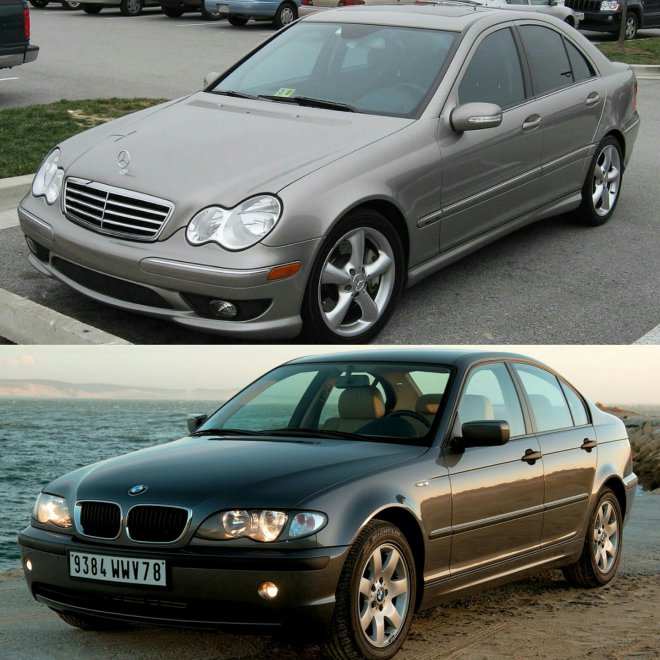 ���� ������. ����� �������� ���������� ���� ����� ����� ����� ��������: BMW E46 � Mercedes-Benz W203