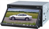 : 					: Double-DIN 7-   									 LCD 	  DVD/DIVX/VCD/CD/MP3/Mp4/CD-R/CD-RW 5)					 V-  (40 )					 AM/FM   (30 )					3    (CDC/AUX/CAM)					 USB     SD 					  DVD/VCD/CD  					 OSD  					      							  			 4 x 50W 