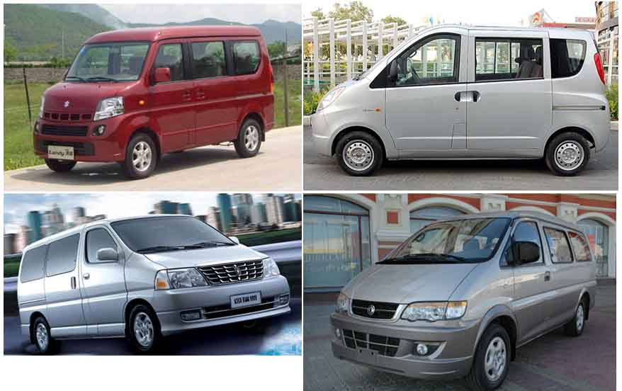 Changhe-Suzuki Landy  / Chery Riich 2--------------------------------------------Brilliance JinBei Hise  / DongFeng MPV