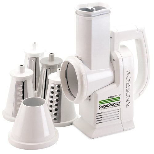         120,    ,   PRESTO PROFESSIONAL SALAD SHOOTER SLICER SHREDDER 02970http://gopresto.com/products/products