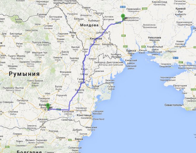 В общем в "южном" маршруте я вижу два варианта: